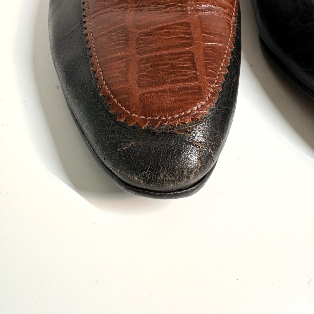 Pazzo Women's Brown Two Tone Leather Loafers in Size 11M - Picture 7 of 10